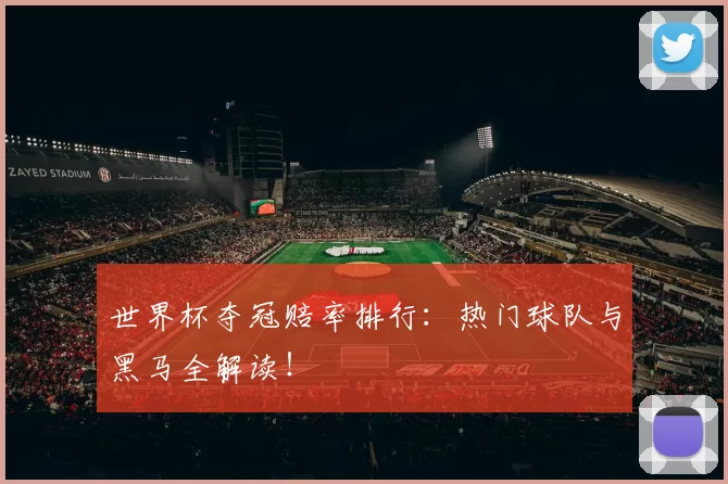 世界杯夺冠赔率排行：热门球队与黑马全解读！